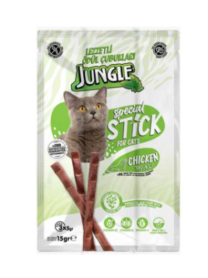 JUNGLE ÖDÜL MAMASI 3 LÜ STİCK TAVUK
